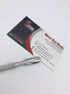 Herramienta de manicura de Arte de uñas de acero inoxidable sostenible de doble extremo Removedor de piel muerta Empujador de cutículas - Product Image 3