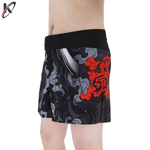 Pantalones cortos de MMA personalizados para entrenamiento y agarre, ropa de artes marciales específica con diseño de sublimación propio con ajuste elástico - Product Image 5