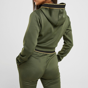 Sweats à capuche pour femmes de qualité supérieure avec Design court et manches sublimées - Product Image 3