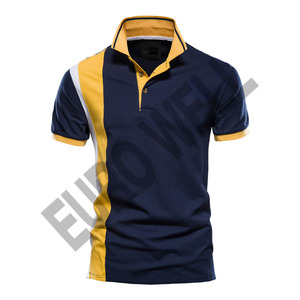 T-shirt pour homme 100% coton de qualité supérieure T-shirt polo à manches à épaules tombantes avec logo personnalisé - Product Image 6