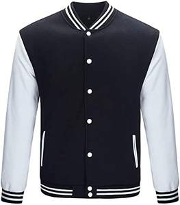 Chaqueta de béisbol personalizada de alta calidad para hombre Slim Fit invierno Formal Varsity diseño mangas de cuero transpirable a prueba de viento logotipo personalizado - Product Image 3
