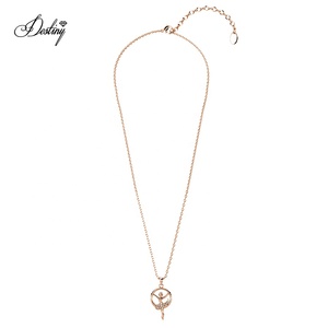 Ciondolo Ballerina Impreziosito con Cristalli <span class=keywords><strong>Swarovski</strong></span>, Collana con Ciondolo Ballerina Danzante per Ragazze e Bambine, Gioielli Daisini - Product Image 5