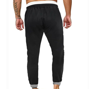 Pantalones de chándal de Jogger de lana básicos estampados informales de invierno para hombre con bolsillos ajustados - Product Image 6