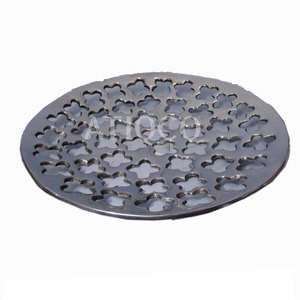 Assiette en aluminium moulé au sable, écologique, avec glaçure craquelée, design rétro, finition miroir, pour noix et fruits - Product Image 1