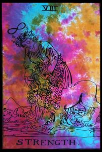 Petite affiche tenture murale tapisserie multicolore imprimé coton Tarot propagation soleil lune nappe décor à la maison par les expéditeurs indiens - Product Image 3