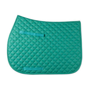 Tapis de dressage en satin avec passepoil métallique, matelassé de luxe, pour l'équitation, avec doublure à séchage rapide et personnalisation de la marque - Product Image 4