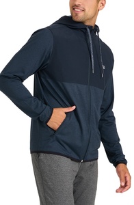 Sweat à capuche en molleton de coton mélangé pour hommes avec logo personnalisé Sweatshirts de qualité supérieure - Product Image 6