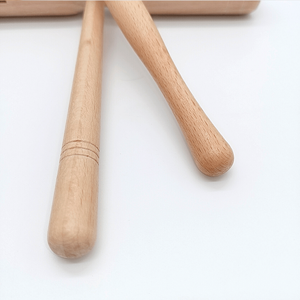 JINGXUAN <span class=keywords><strong>Agogo</strong></span> 2 Notes Instruments de Musique En <span class=keywords><strong>Bois</strong></span> Instruments de Percussion Jouet pour Enfants Éducatifs Préscolaires Jouets Musicaux - Product Image 6