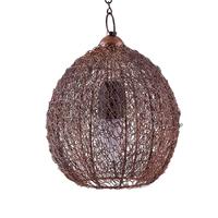Nouveau Design de lampe suspendue en fil de maille cuivre/noir/or/argent.