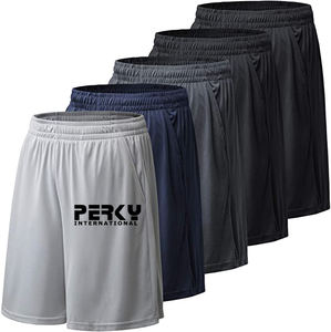 Pantalones cortos deportivos de verano con logotipo personalizado unisex, pantalones cortos de secado rápido, cintura elástica gruesa, equipo de entrenamiento físico para correr, uso alto para adultos, para gimnasio - Product Image 6
