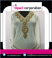 Pull tricoté de haute qualité pour femme, style vintage, avec perles et sequins, appliqués, en georgette unie, col en V, manches longues, pour l'automne, l'hiver et l'été