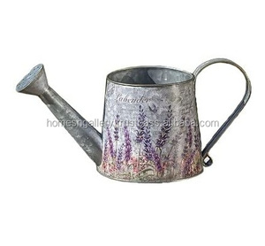 Handcrafted Galvanized Metal Watering Can With Stainless Steel Decorative Garden Tool for Home Outdoor Use - Product Image 2