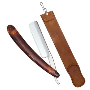 Navaja de Afeitar Clásica de Corte Recto para Hombre, Mango de Madera, Cuchillas de Acero Inoxidable de Life Care Instruments - Product Image 1