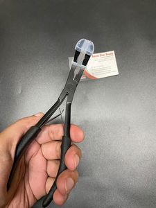 Pince d'extension de cheveux durable à la kératine noire mate Outils essentiels pour améliorer le volume et la longueur des cheveux - Product Image 4