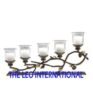 Portavelas decorativo de madera - Product Image 5