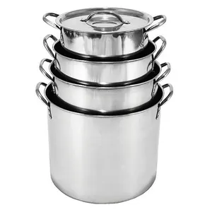 Ticari çorba tenceresi büyük hacimli kazan paslanmaz çelik üst sponsorlu liste Pot stok farklı boyutlarda