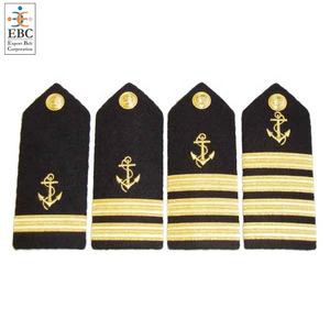 OEM 3 y 4 Gold Stripes Propeller Shoulder Boards Charreteras Uniforme personalizado Accesorios para la tripulación del teniente mayor - Product Image 6