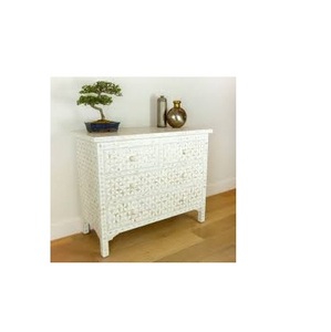 Bone Inlay Chest Drawer Living Room Cabinet Bone Inlay Dresser Bone Inlay Furniture for India handicraft
