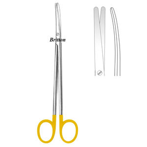 Ciseaux METZENBAUM plaqués or, de qualité supérieure, 12mm, plaqué or, 18 CM - Product Image 1