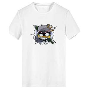 Venta al por mayor de manga corta de cuello redondo de buena calidad 100% algodón hombres camiseta hombres - Product Image 5