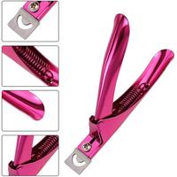 Coupe-ongles professionnel en acrylique couleur bordeaux, outil de coupe pour faux ongles, outil de nail art, pince durable en acier inoxydable pour doigts