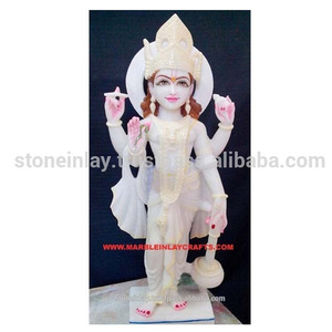 Estatua de Dios Vishnu de mármol superblanco de Vietnam, la mejor calidad - Product Image 1