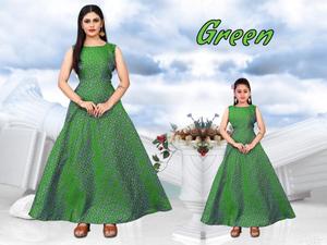 ชุดผ้าเรยอนคอตตอนสำหรับแม่และเด็กใหม่ชุดออกงานปาร์ตี้สีชมพูสวยงามมากเครื่องแต่งกายสำเร็จรูปขายส่ง - Product Image 5