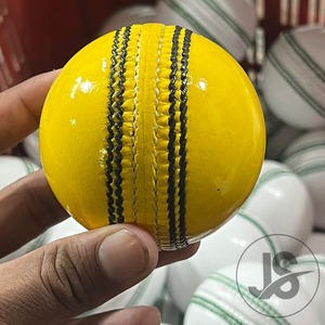International Level Regulation Yellow <b>Cricket</b> Ball | Size Men Women Youth | Color Yellow Red <b>White</b> Pink | Hardball - Product Image 4