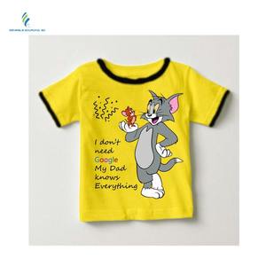 Camiseta con diseño de logotipo personalizado para niños, ropa 100% de algodón de manga corta de verano - Product Image 4
