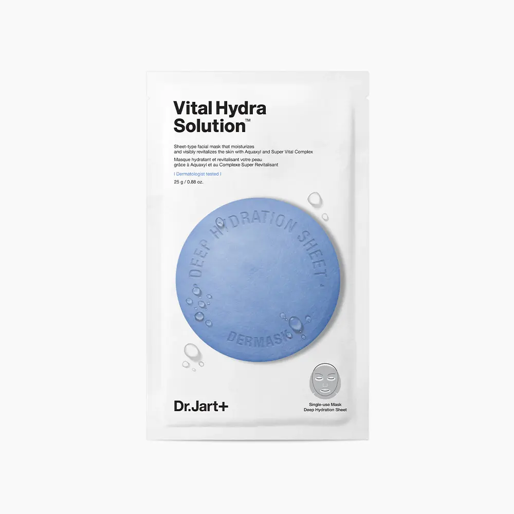 [OEM/ODM] Dr Jart DERMASK VITAL HYDRA LÖSUNG 5-MASKEN-WERT-PACK-hergestellt in Korea Kosmetik-Anti-Falten-Anti-Aging-Bleaching