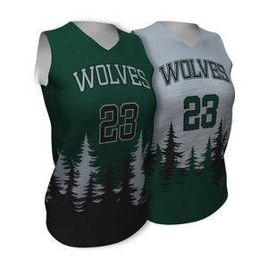 Uniformes de baloncesto para hombre y mujer, OEM 100% de alta calidad, con logo personalizado impreso, transpirables y cómodos. - Product Image 1
