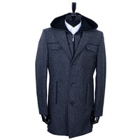 Vente Chaude en Gros – Nouvelle Collection : Manteau Long Slim en Coton pour Homme, Parka d'Hiver Grande Taille à Capuche