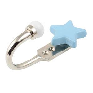 Handmade Premium Quality Solid Turquoise Star Ceramic Wall Mounted Hooks Coat <b>Keys</b> Hangers <b>Holders</b> Wholesale On Best Price - Product Image 1
