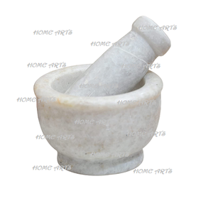 Mortier et pilon en marbre de qualité supérieure, forme ronde, taille personnalisée, pour outils de cuisine - Product Image 6