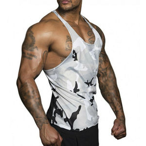 Débardeur de sport de qualité supérieure pour hommes débardeur de gym en coton respirant sur mesure pour hommes débardeur - Product Image 2