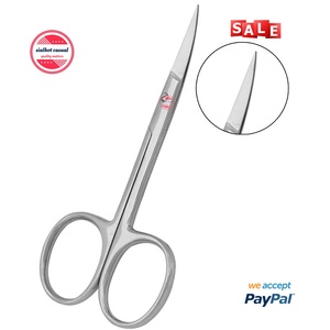 Ciseaux professionnels de manucure à lame incurvée, élimine les cuticules et les ongles, outil cosmétique, taille 3.5" - Product Image 4