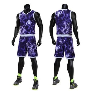 เสื้อเจอร์ซีย์,เสื้อบาสเกตบอลเยาวชนสีระเหิดชุดหลากสี - Product Image 4