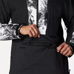 Veste de ski imperméable de conception camouflage personnalisée pour hommes avec capuche Manteau de neige d'hiver Combinaison de ski softshell Veste de ski isolée pour le snowboard - Product Image 5