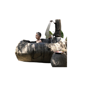 Bañera de piedra Natural de Bali, bañera tradicional de piedra de Río - Product Image 4