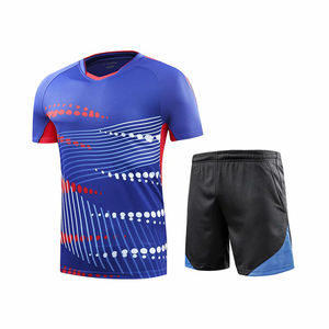 Vêtements de sport, uniformes de Tennis en Polyester, personnalisés au col rond, pour jeunes, sur mesure - Product Image 5