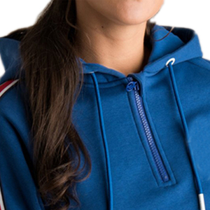 Sudaderas cortas con cremallera personalizadas para mujer OEM, 100% algodón, sudaderas económicas - Product Image 5