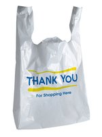 Le gilet en plastique transparent de supermarché gère les sacs à provisions Sac à fermeture éclair monocouche fabriqué au Vietnam quantité minimale de commande 1 tonne