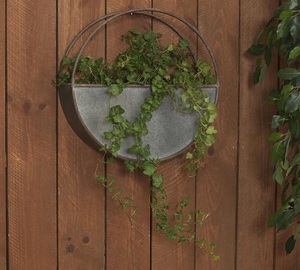 Jardinière de poche ronde en métal galvanisé, vente en gros, jardinière en métal en cuivre fabriquée manuellement en inde - Product Image 4
