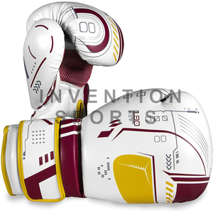 Gants de boxe pour hommes en cuir PU de haute qualité avec logo personnalisé, service OEM, taille personnalisée, séchage rapide, respirants, arts martiaux - Product Image 2