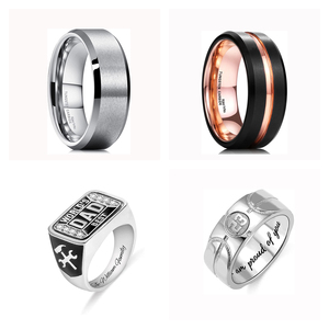 Fashion Luxury Stainless Steel Metal Love Jewelry <strong>Gold</strong> Plated Custom Cross Finger Designs Gift Fathers Day <strong>Dad</strong> <strong>Ring</strong> for Men - Product Image 3