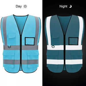 Chaleco de seguridad de trabajo de poliéster ligero Logotipo personalizable Resistente al fuego y al agua - Product Image 2