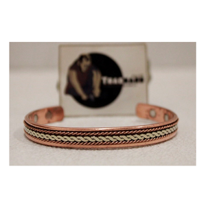 กำไลข้อมือทองแดงแบบดั้งเดิมล่าสุดเครื่องประดับแฟชั่นทอสำหรับผู้หญิงสวมใส่งานปาร์ตี้กระดุมข้อมือมีสไตล์รวม - Product Image 1