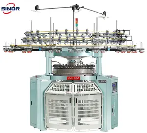 Máquina de tejer circular de doble jersey con enclavamiento de costillas de maquinaria 2021
