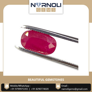 High Quality Natural <b>Ruby</b> Oval Faceted Gemstone From Indian Manufacturer - Product Image 5