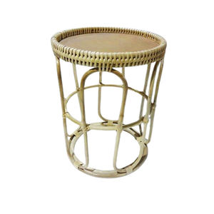 Taburete redondo moderno de madera maciza, diseño de cesta de gran venta de alta calidad para jardín o sala de estar, tamaño de soporte - Product Image 6